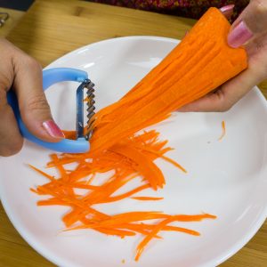 Shredding 1/2 of a carrot